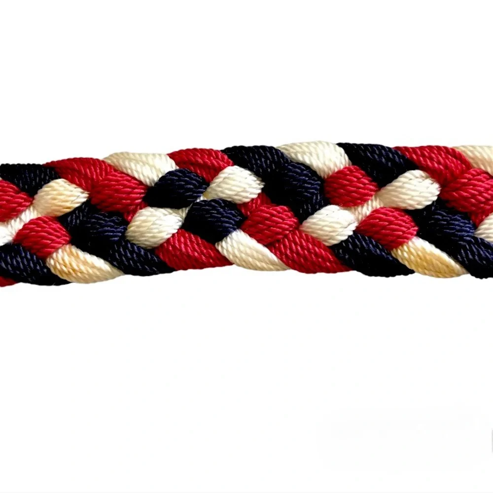 The Sak Original Crocheted Hobo Shoulder Bag Purse Red White Blue Navy - Picture 7 of 8